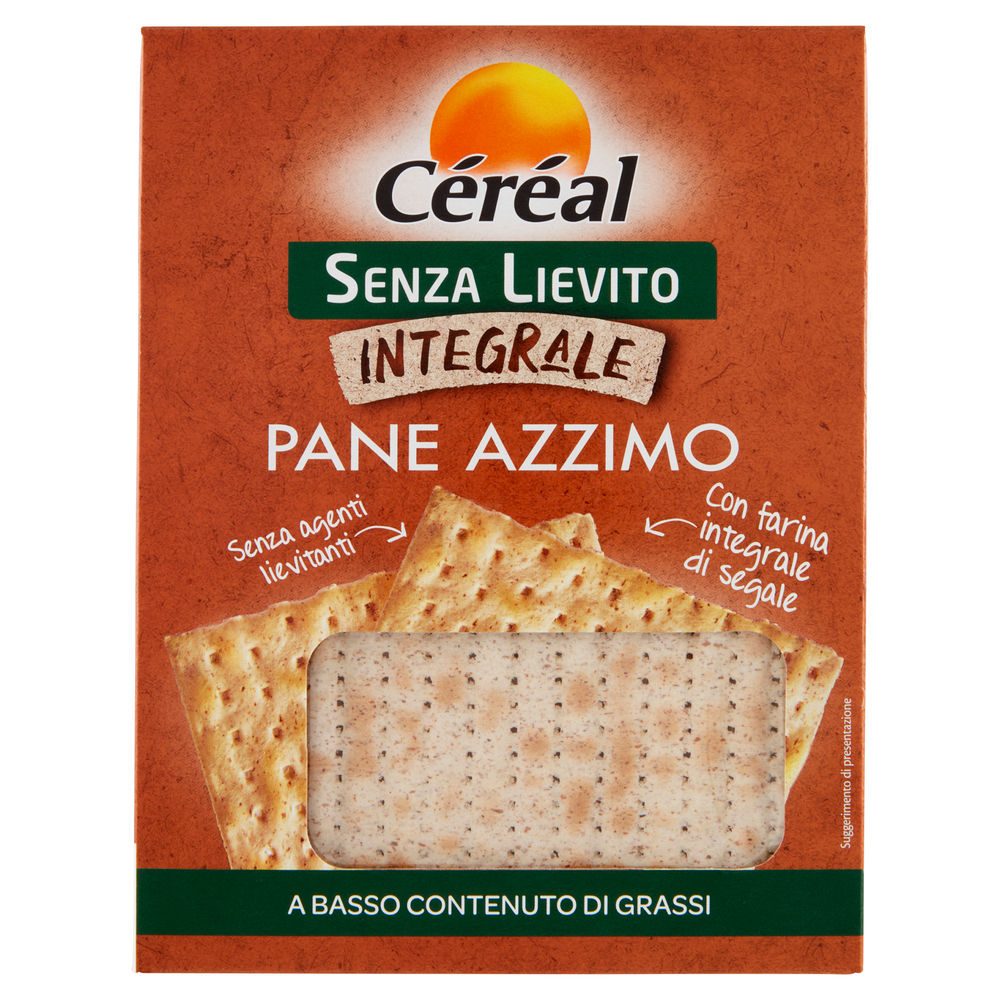 PANE AZZIMO CROCCANTE INTE G ALE SENZA LIEVITO CEREAL G  180 - 0
