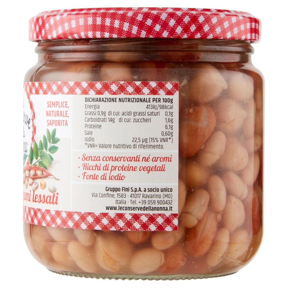 ARMONIA DI LEGUMI LESSATI LE CONSERVE DELLA NONNA VASO VETRO G 430 SGOCC G 260 - 4