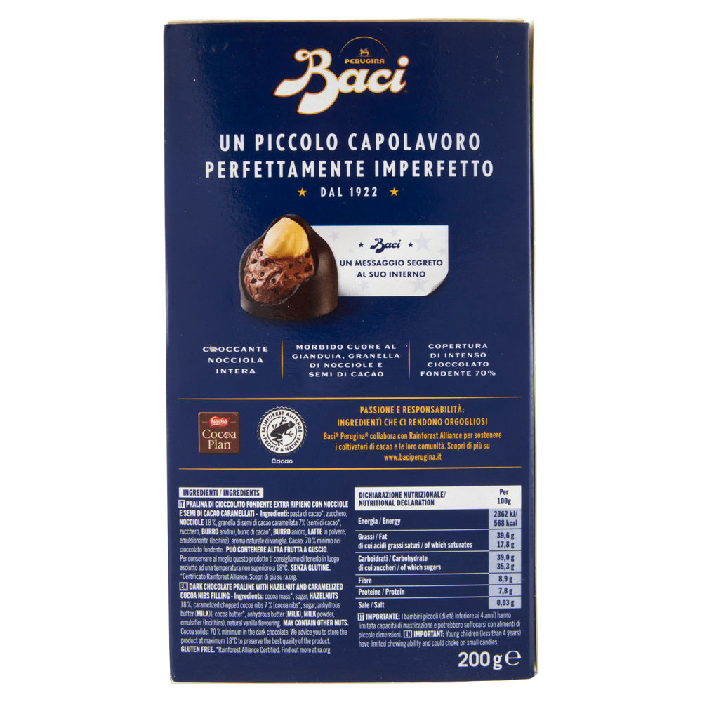 BACI FONDENTISSIMO 70% BIJOU PERUGINA G 200 - 1