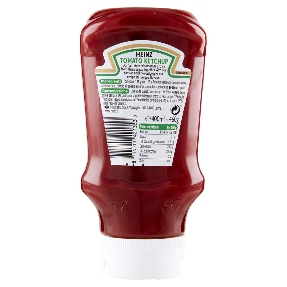 TOMATO KETCHUP TOPDOWN HEINZ BT.PLASTICA G460 ML400 - 1