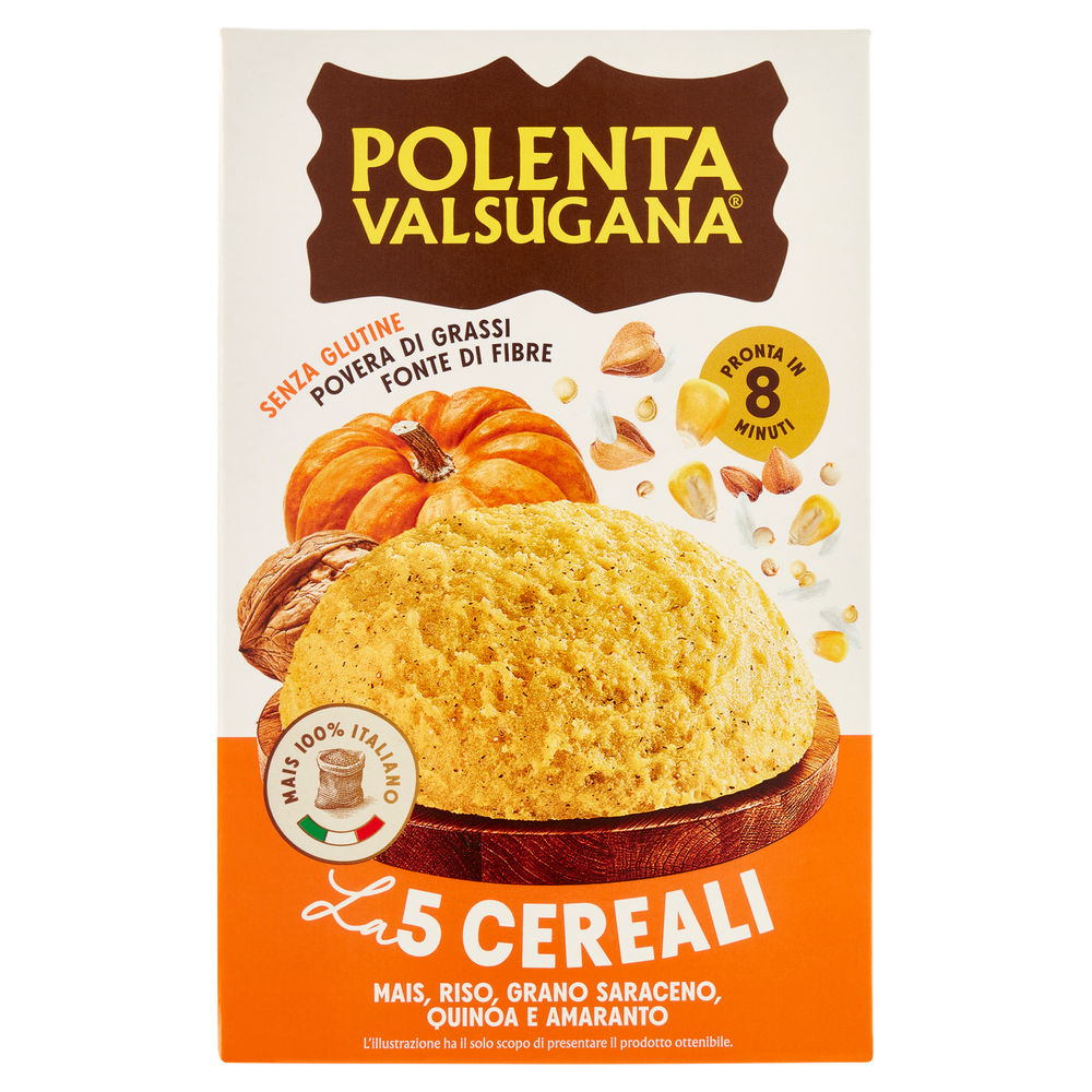 Polenta 5 cereali valsugana scatola g 350