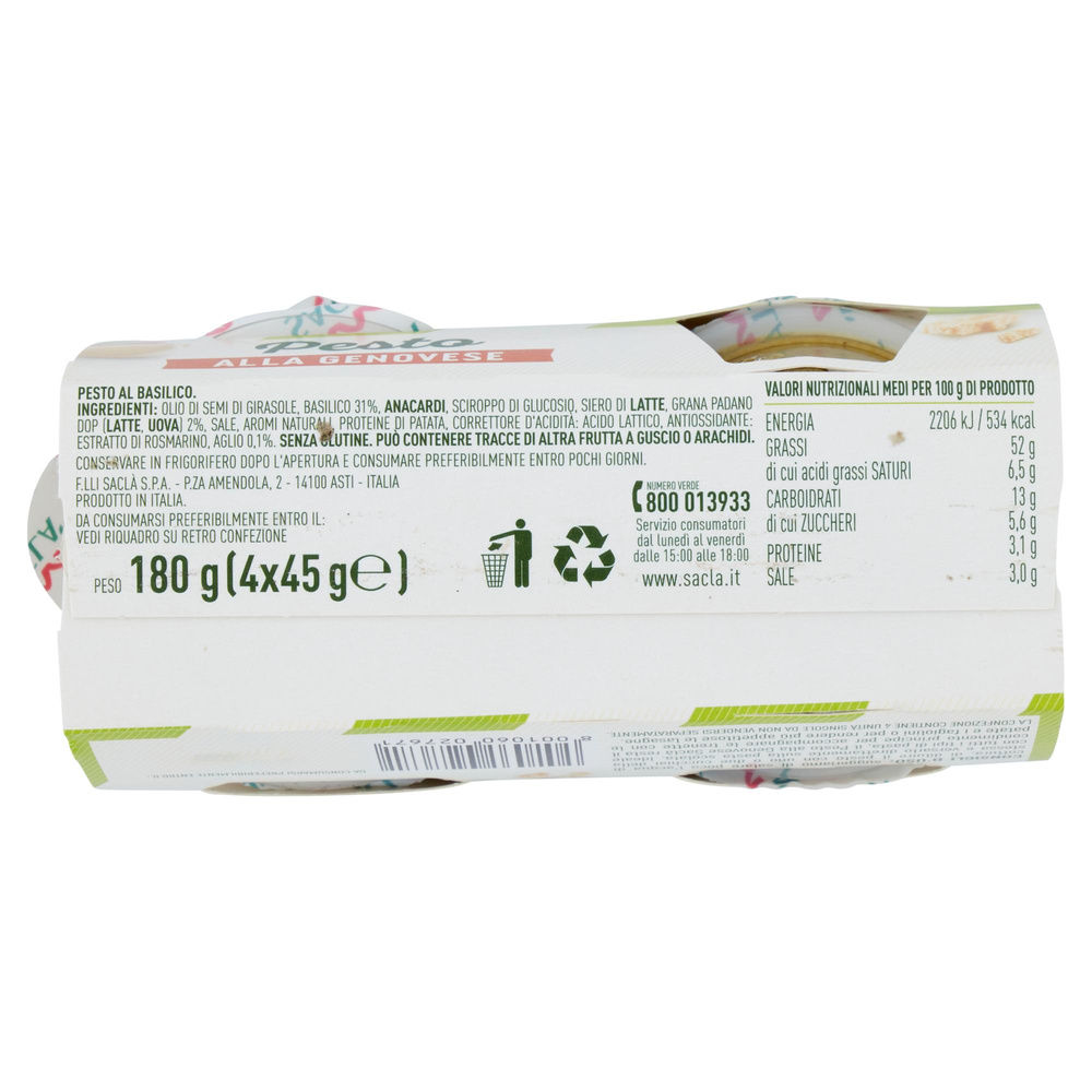 PESTO ALLA GENOVESE 4XME SACL&Agrave; VASCHETTA  G 180 - 7