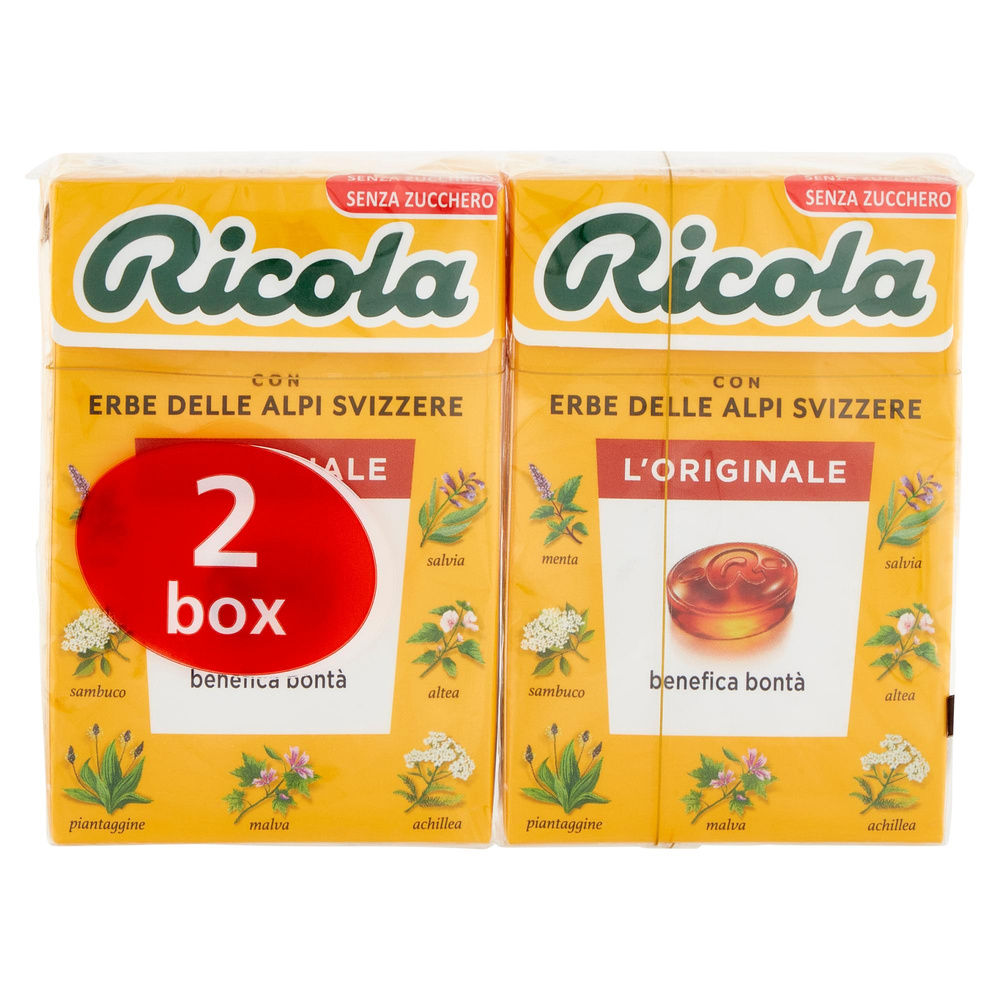 CARAMELLE ERBE BALSAMICHE S/ZUCCHERO RICOLA G 50X2 - 2