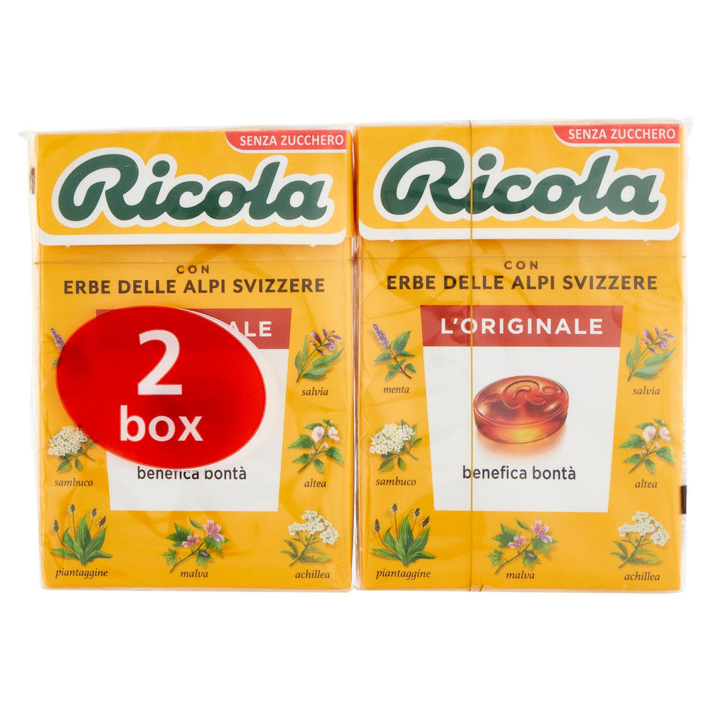 CARAMELLE ERBE BALSAMICHE S/ZUCCHERO RICOLA G 50X2 - 3