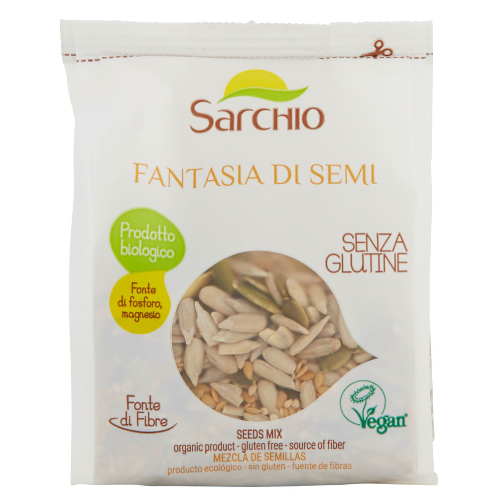 Fantasia di semi bio senza glutine sarchio g 180