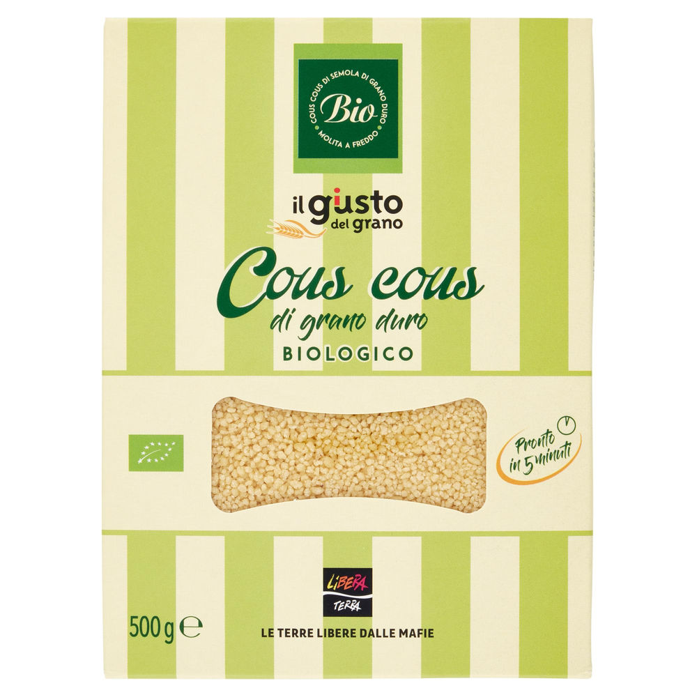 COUS COUS DI  GRANO DURO BIO LIBERA TERRA SCATOLA G 500 - 0