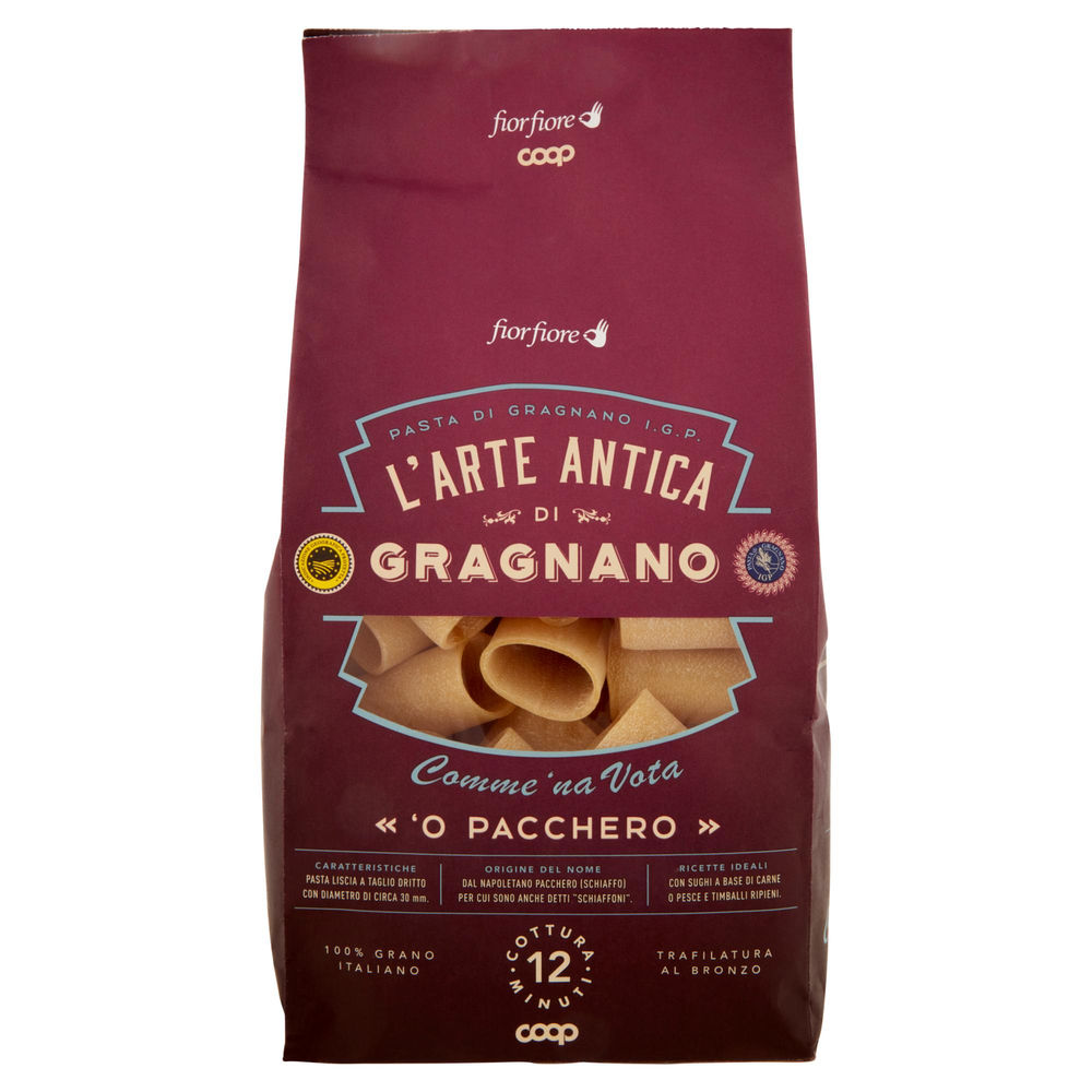 PASTA DI SEMOLA PACCHERI FIOR FIORE IGP COOP G500 - 0