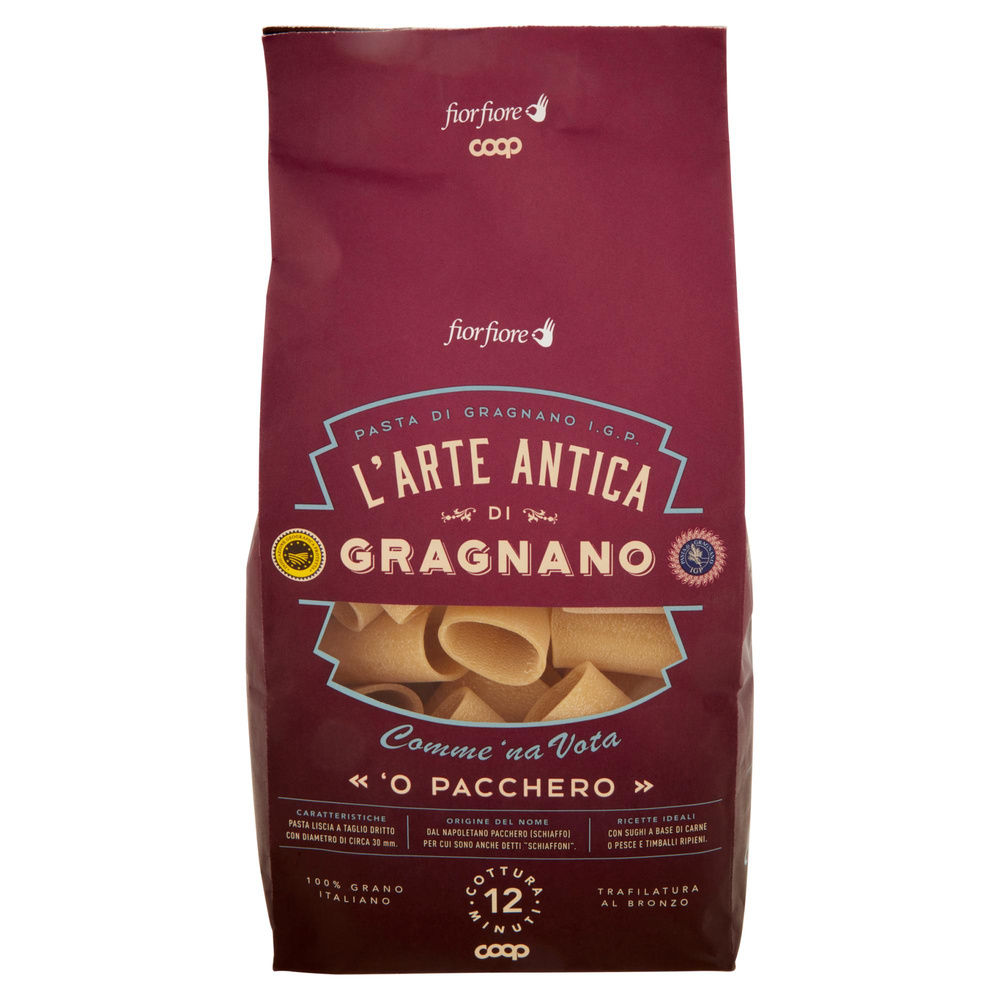 PASTA DI SEMOLA PACCHERI FIOR FIORE IGP COOP G500 - 3