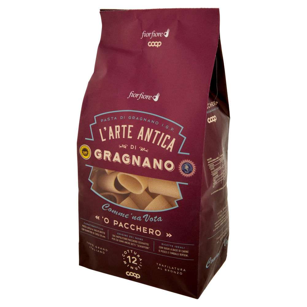 PASTA DI SEMOLA PACCHERI FIOR FIORE IGP COOP G500 - 2