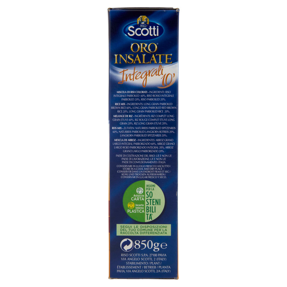 RISO FANTASIA DI  INSALATE INTEGRALI  SCOTTI ORO SACCHETTO G 850 - 4
