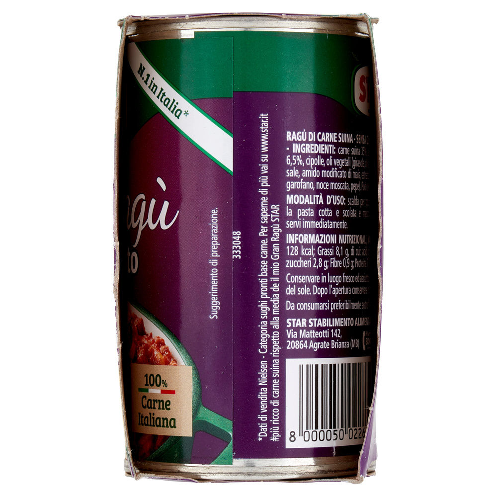GRAN RAGÙ EXTRA STAR CARNE ITALIANA LATTINA   G 180 X 2 - 4