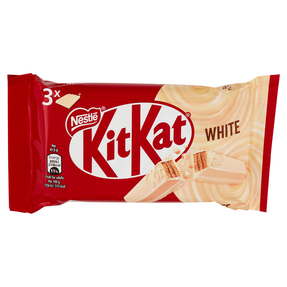 SNACK KIT KAT WHITE NESTLE' MULTIPACK PZ.3XGR.41,5 - 2