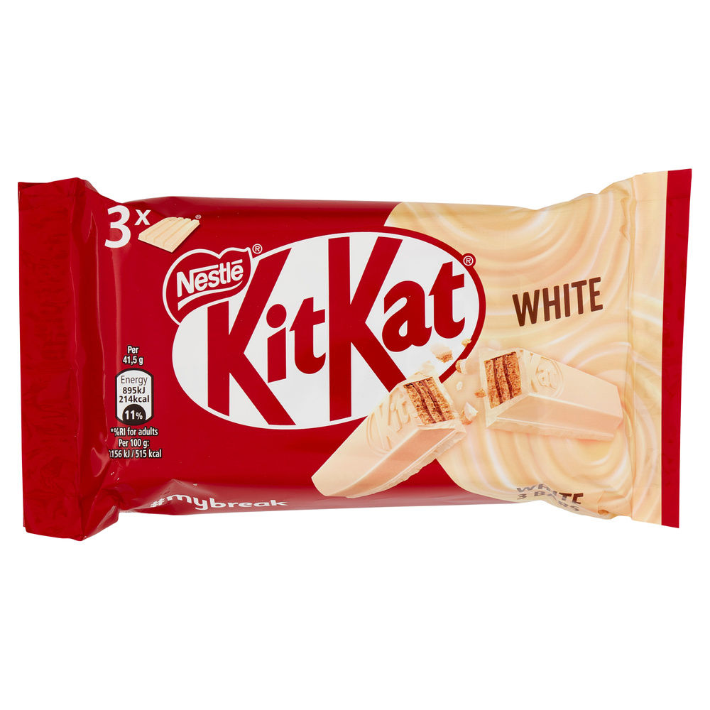 SNACK KIT KAT WHITE NESTLE' MULTIPACK PZ.3XGR.41,5 - 3