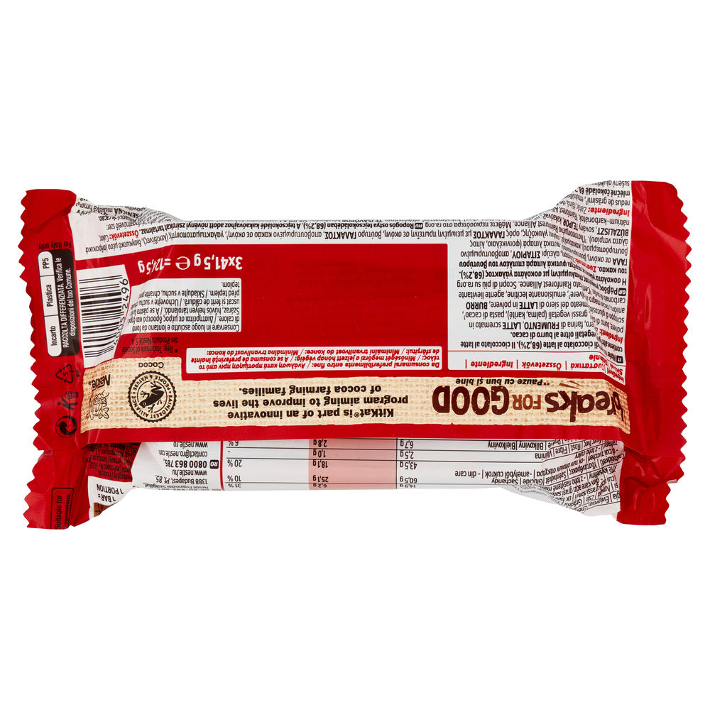 SNACK KIT KAT MULTIPACK NESTLE' PZ.3XGR.41,5 - 1
