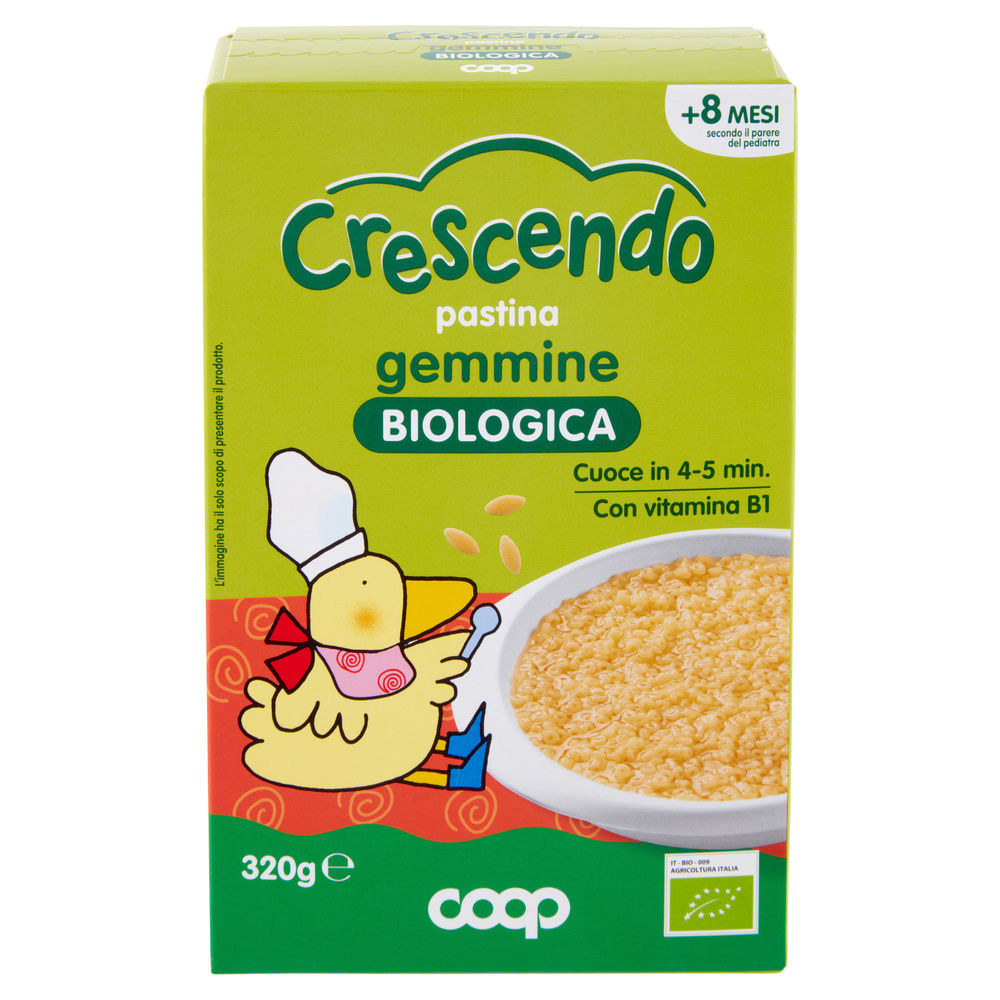 PASTINA DI SEMOLA DI GRANO DURO BIO GEMMINE COOP CRESCENDO G 320 - 7