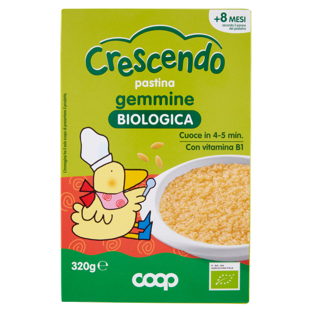 PASTINA DI SEMOLA DI GRANO DURO BIO GEMMINE COOP CRESCENDO G 320 - 2