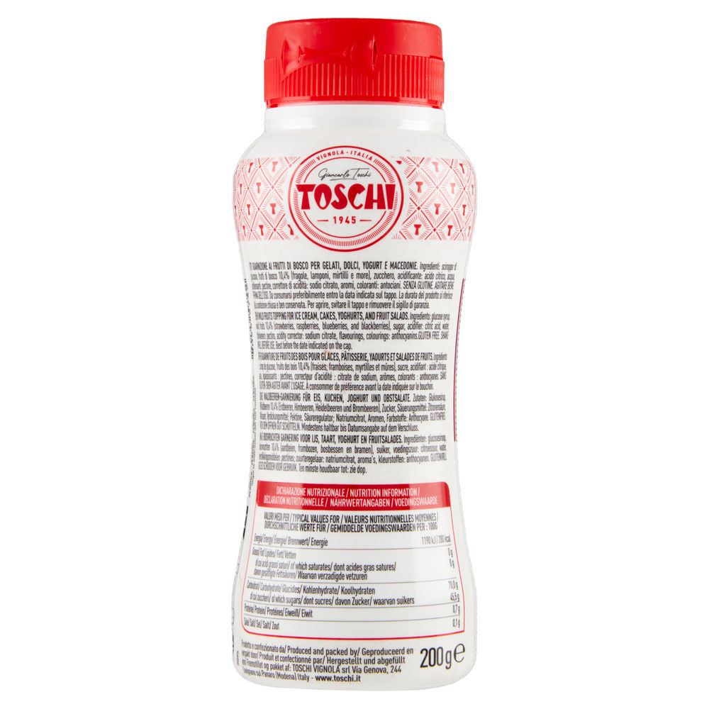 MINI TOPPING CREMA PER GUARNITURA FRUTTI DI BOSCO G 200 - 1