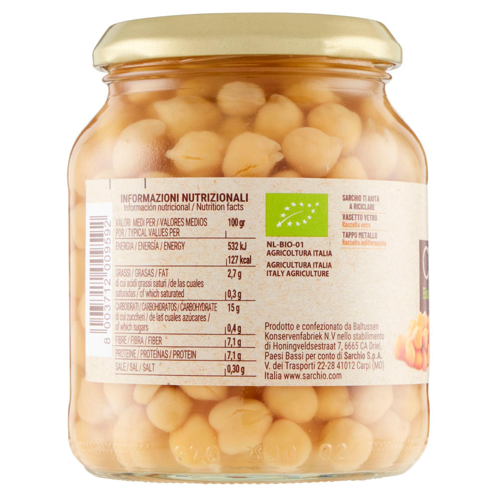 CECI BIOLOGICI SARCHIO VASETTO VETRO (VV) G 350 SGOCC. G 220 - 3