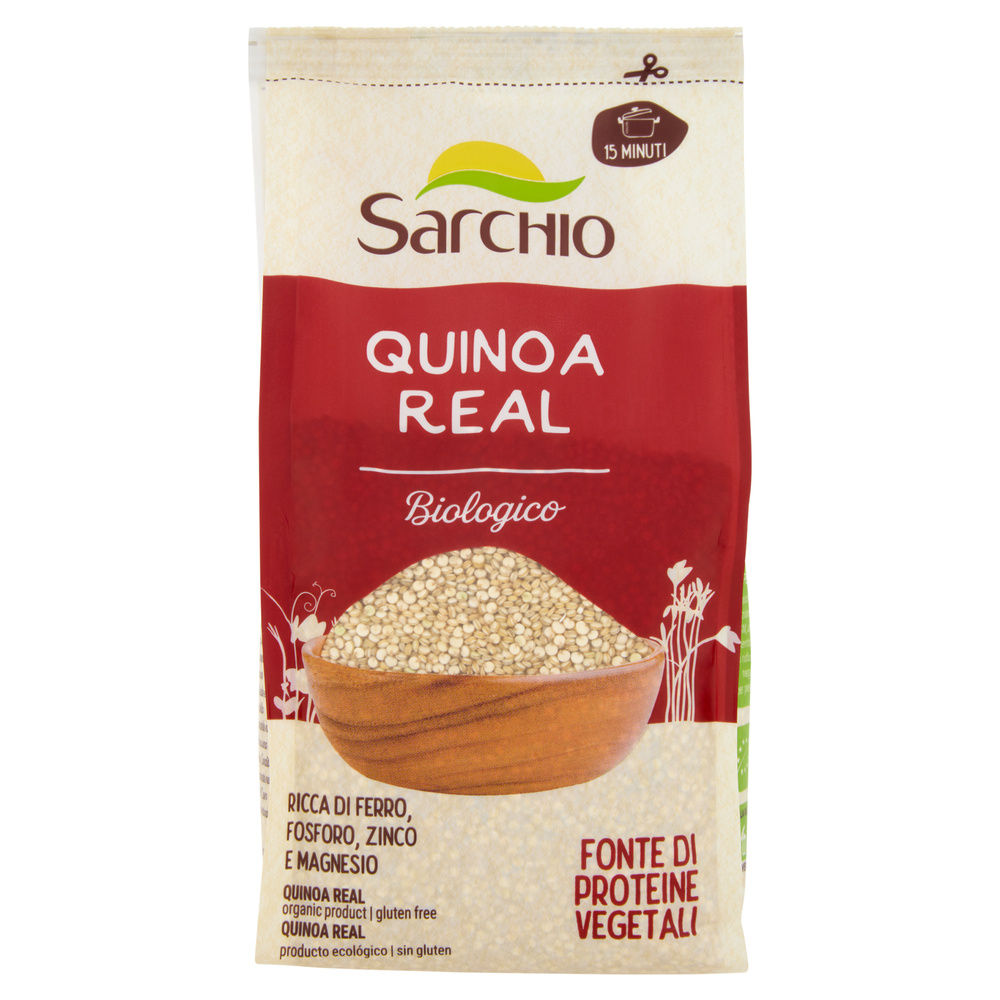 Quinoa real senza glutine biologica sarchio g 400