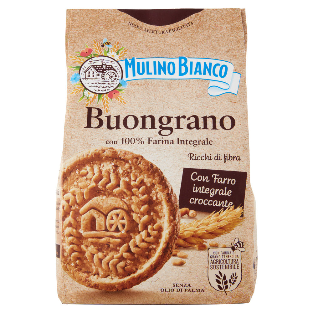 BISCOTTI INTEGRALI BUONGRANO MULINO BIANCO BARILLA SACCHETTO G.350 - 5