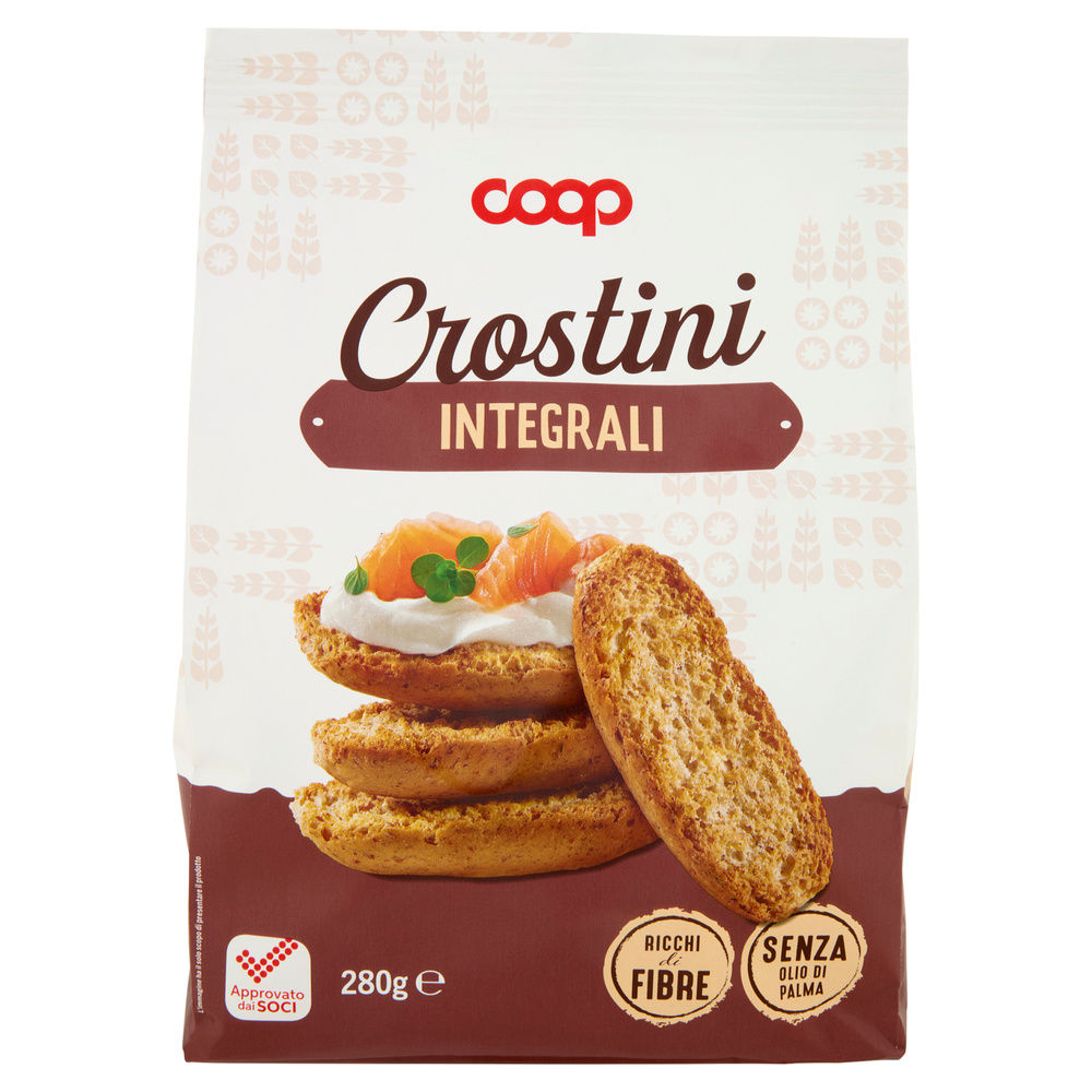 CROSTINI CON FARINA INTEGRALE COOP SACCHETTO G 280 NO PALMA - 2