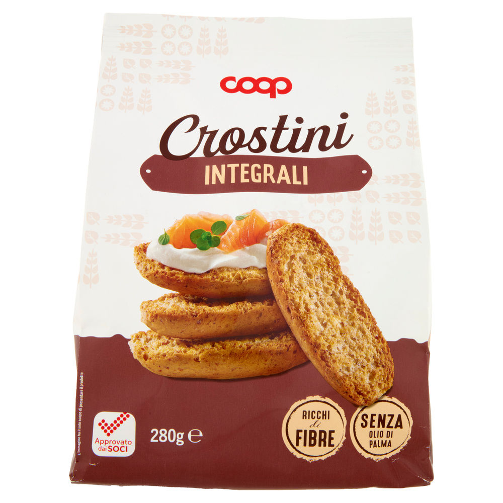 CROSTINI CON FARINA INTEGRALE COOP SACCHETTO G 280 NO PALMA - 7