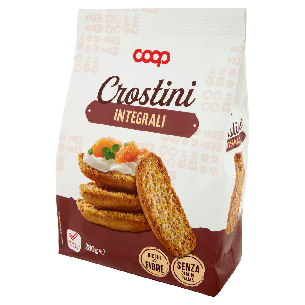 CROSTINI CON FARINA INTEGRALE COOP SACCHETTO G 280 NO PALMA - 8