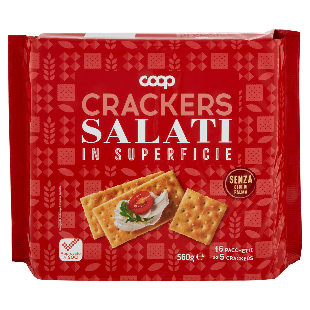 CRACKERS SALATI IN SUPERFICIE COOP INCARTO G 560 NO PALMA - 2