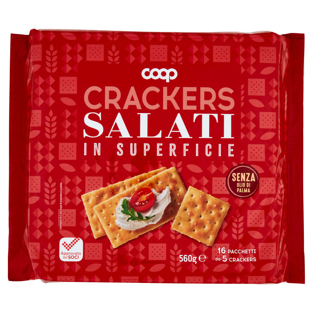 CRACKERS SALATI IN SUPERFICIE COOP INCARTO G 560 NO PALMA - 6