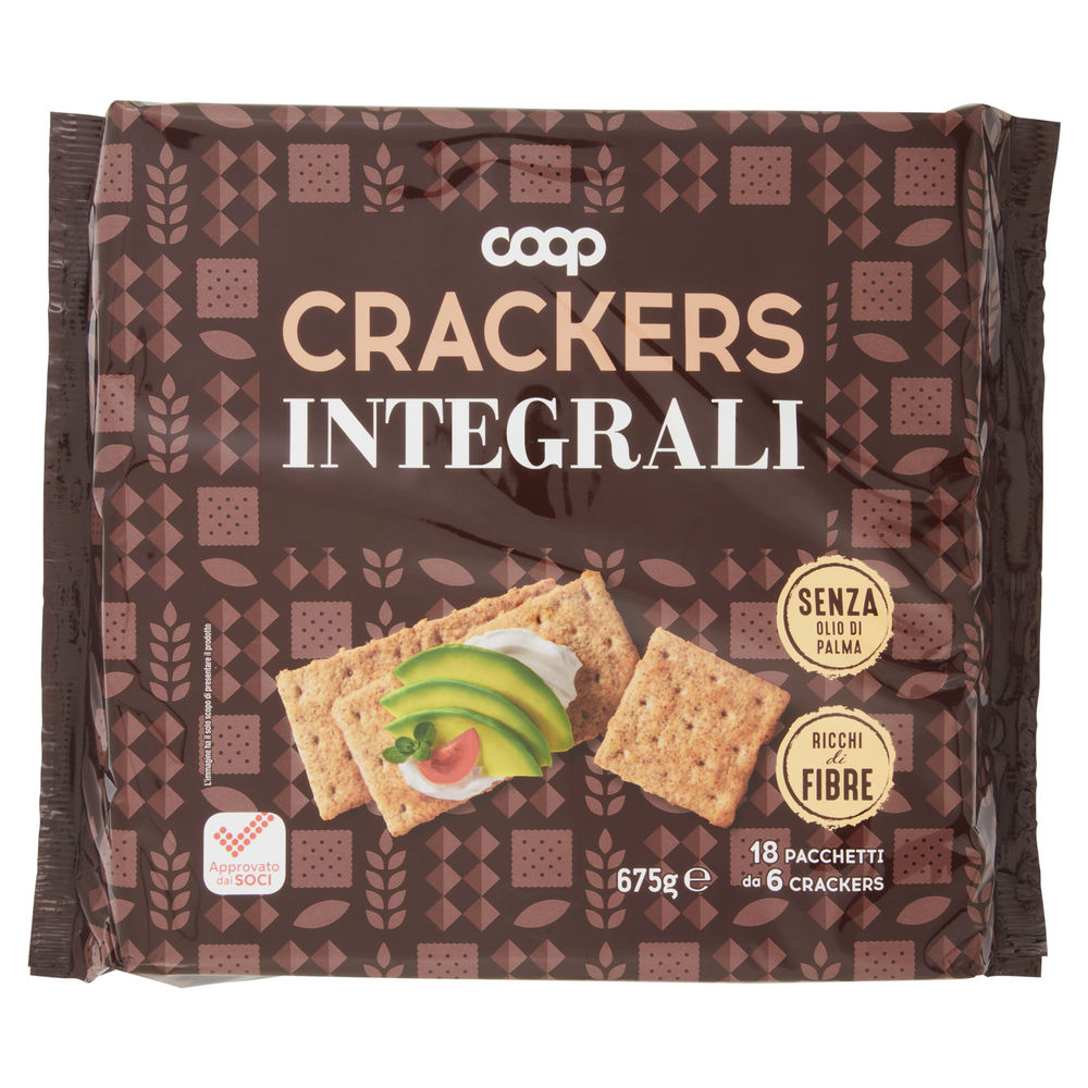 Crackers integrali coop incarto g 675 no palma