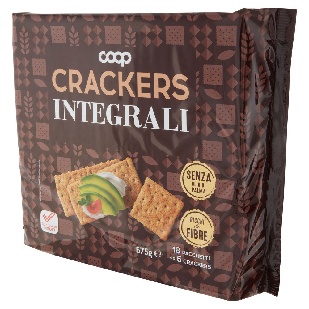 CRACKERS INTEGRALI COOP INCARTO G 675 NO PALMA - 6