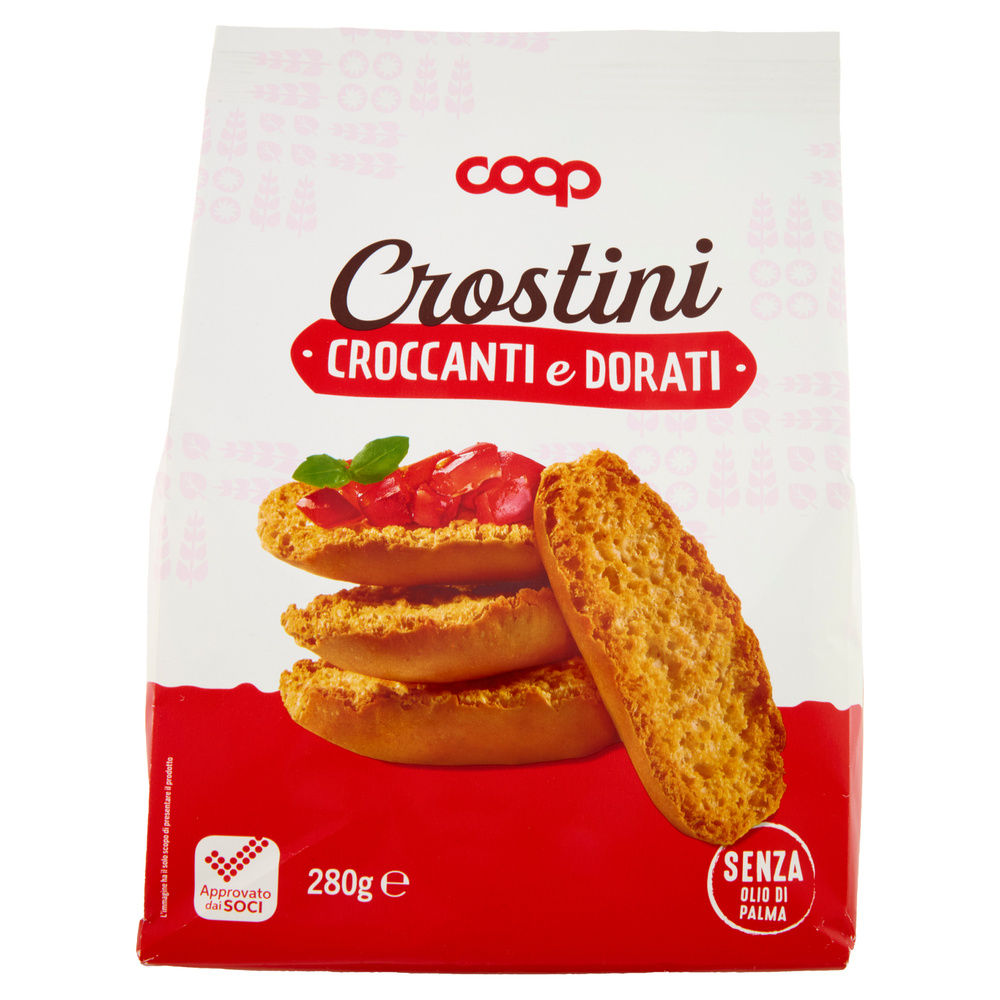 CROSTINI CROCCANTI E DORATI COOP SACCHETTO G 280 NO PALMA - 2