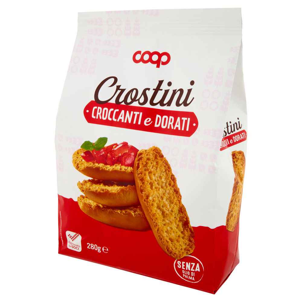 CROSTINI CROCCANTI E DORATI COOP SACCHETTO G 280 NO PALMA - 8