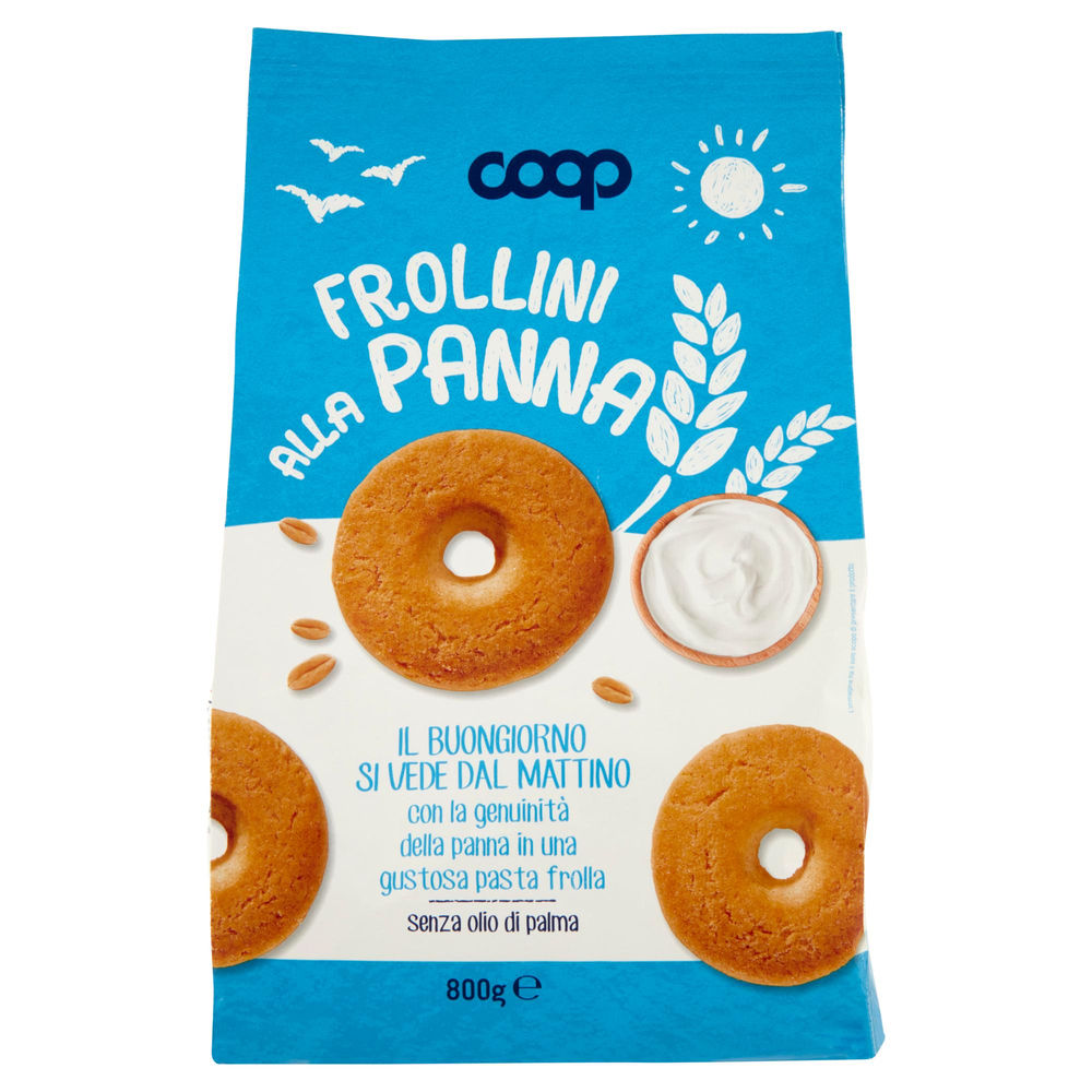 BISCOTTI FROLLI NI  ALLA PANNA COOP  SACCHETTO G 800 NO PALMA - 0