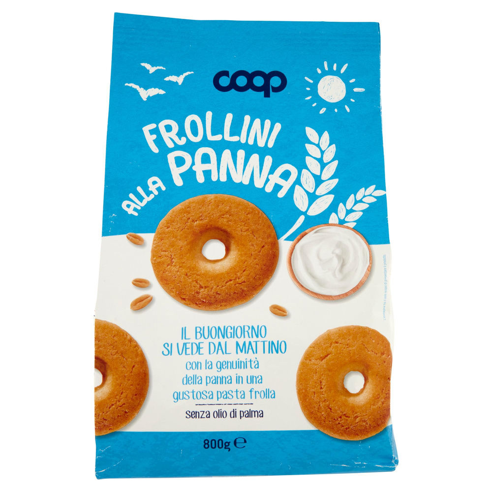 BISCOTTI FROLLI NI  ALLA PANNA COOP  SACCHETTO G 800 NO PALMA - 3