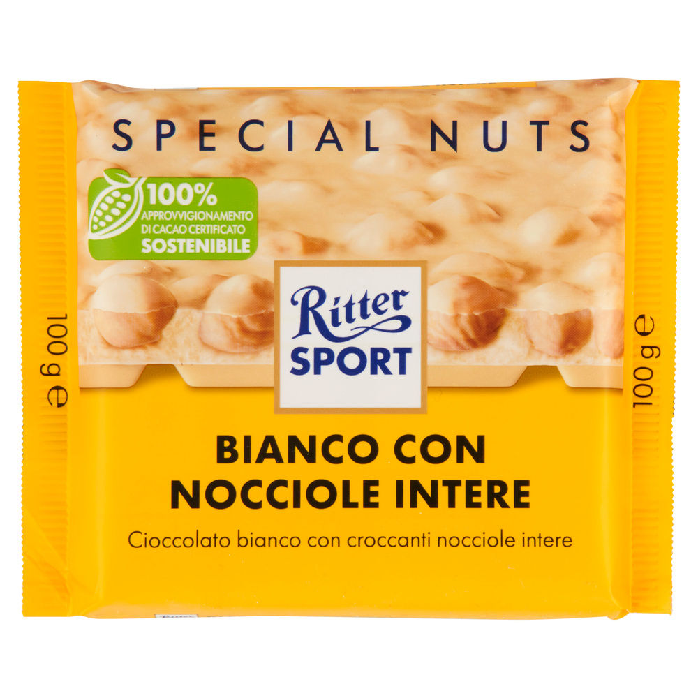 TAVOLETTA RITTER SP BIANCO NOCCIOLE INTERE INCARTO G 100 - 2