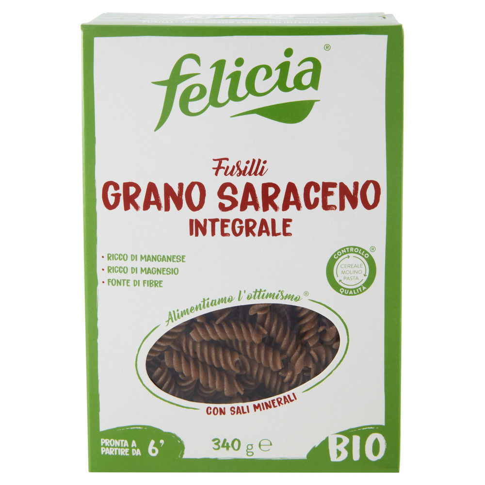 PASTA DI GRANO SARACENO FUSILLI SENZA GLUTINE BIO FELICIA G 340 - 2