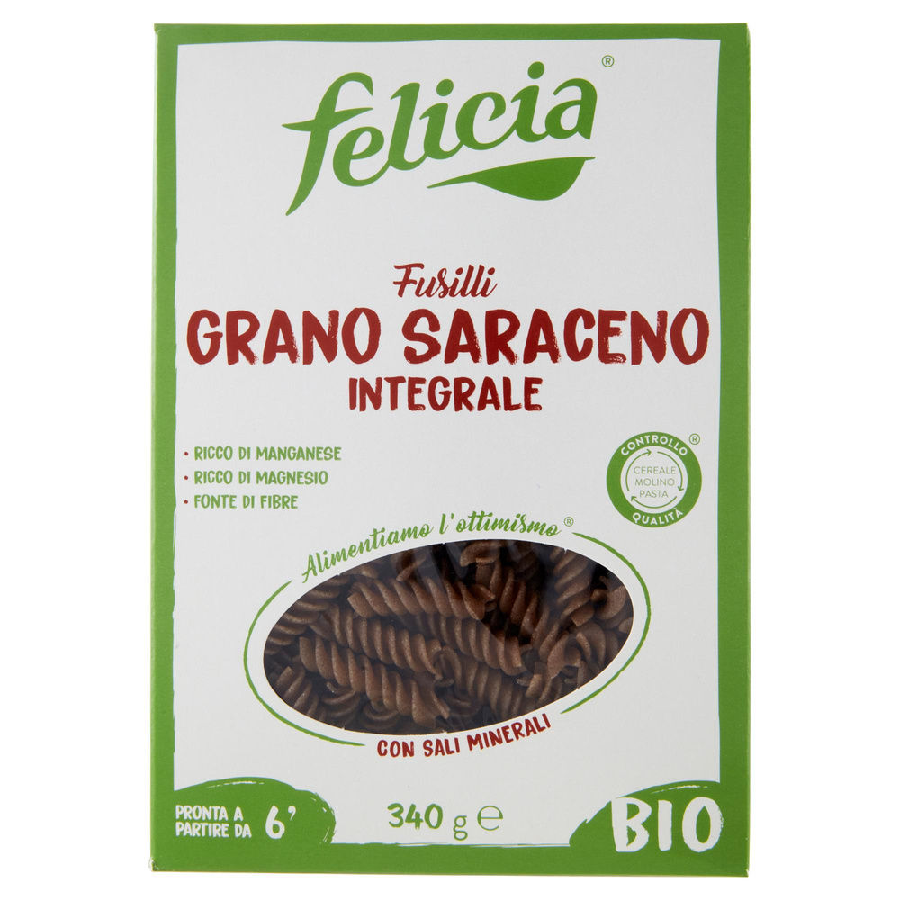 PASTA DI GRANO SARACENO FUSILLI SENZA GLUTINE BIO FELICIA G 340 - 3