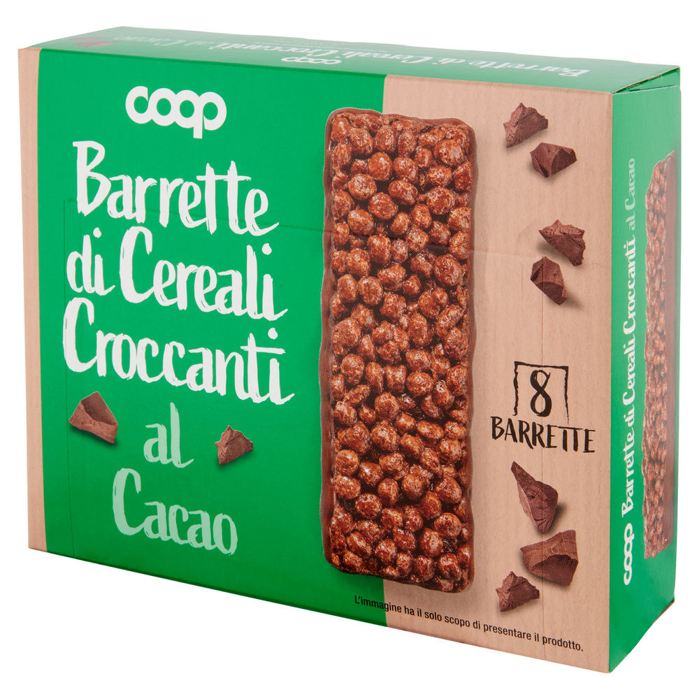 BARRETTE DI CEREALI CROCCANTI AL CACAO COOP NO PALMA SCATOLA  8XGR.20 - 7