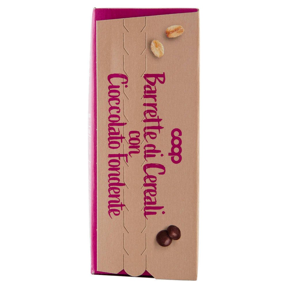 BARRETTE DI CEREALI CON CIOCCOLATO FONDENTE COOP NO PALMA SCATOLA PZ.6XG126 - 6