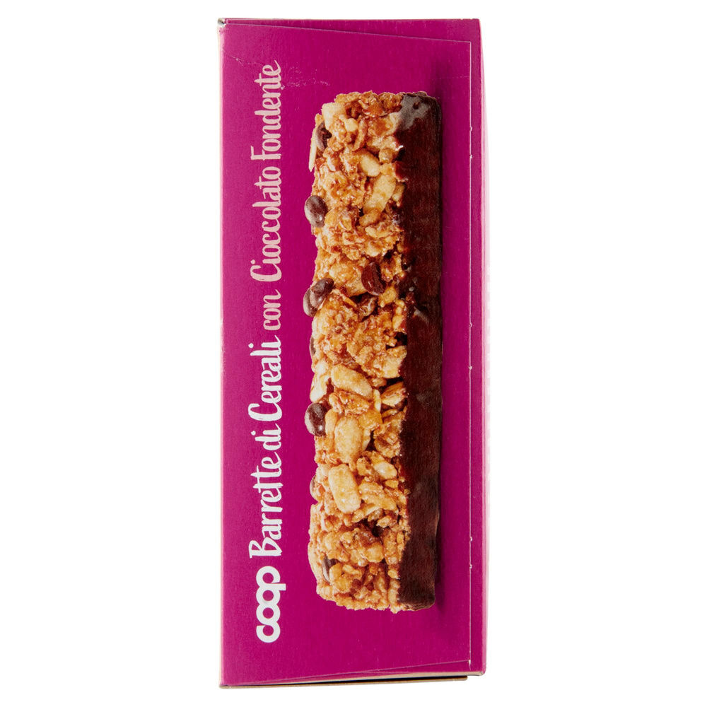 BARRETTE DI CEREALI CON CIOCCOLATO FONDENTE COOP NO PALMA SCATOLA PZ.6XG126 - 7