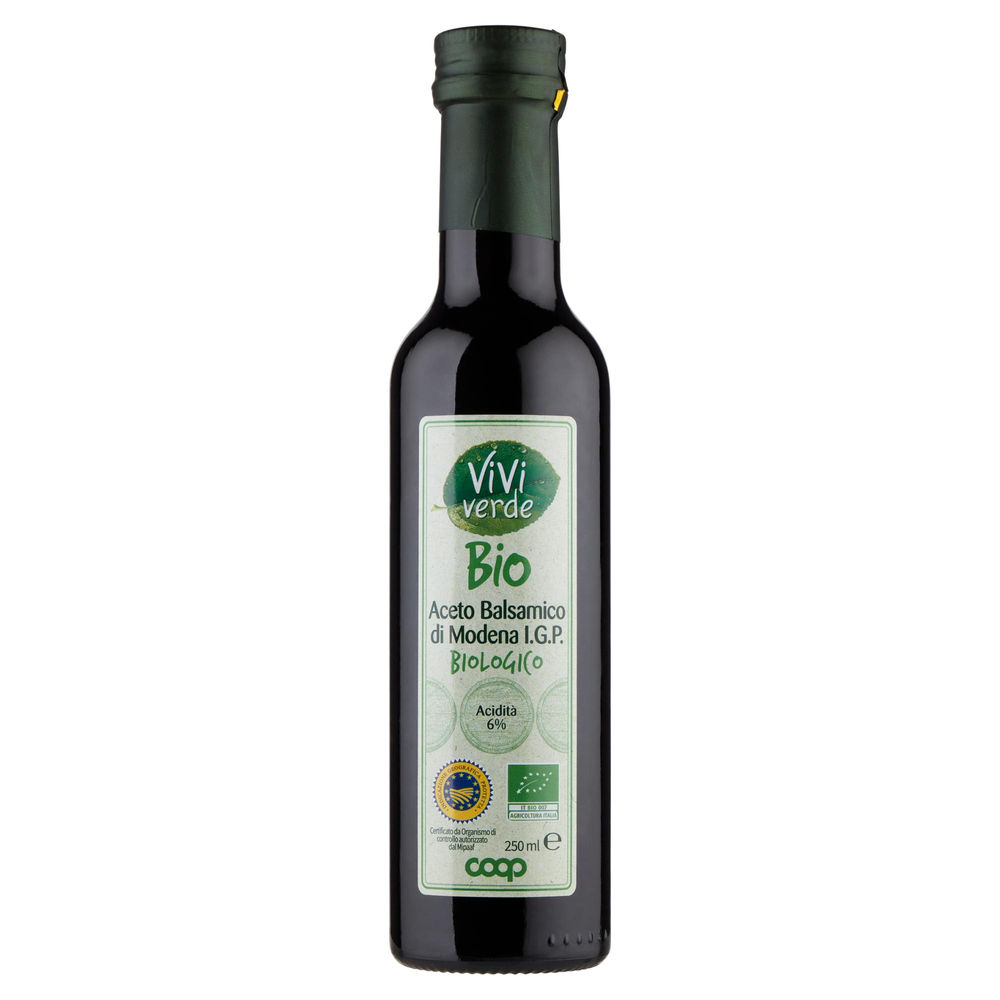 ACETO BALSAMICO DI MODENA IGP BIOLOGICO VIVIVERDE COOP BOTTIGLIA ML 250 - 0