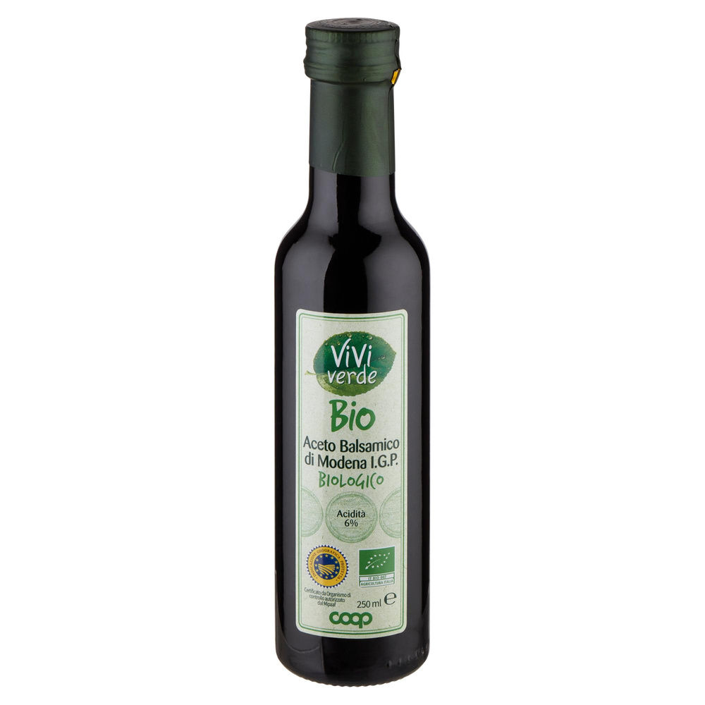 ACETO BALSAMICO DI MODENA IGP BIOLOGICO VIVIVERDE COOP BOTTIGLIA ML 250 - 2