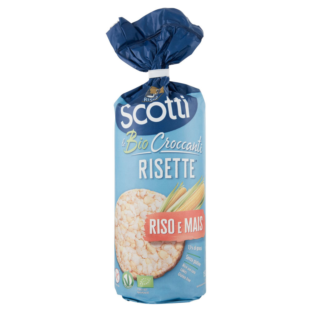 Risette riso e mais bio senza glutine scotti sacchetto 150g