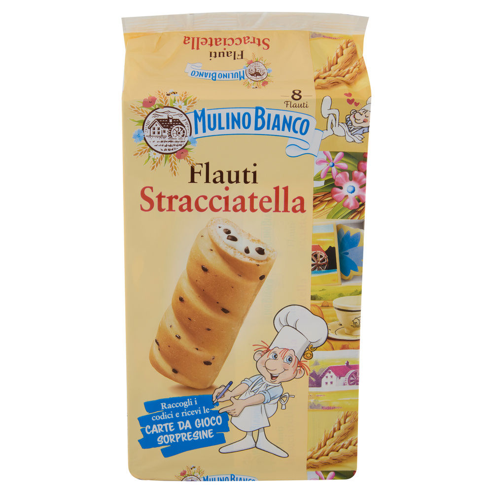 MERENDINE FLAUTI STRACCIATELLA MULINO BIANCO BARILLA INCARTO G 280 - 20