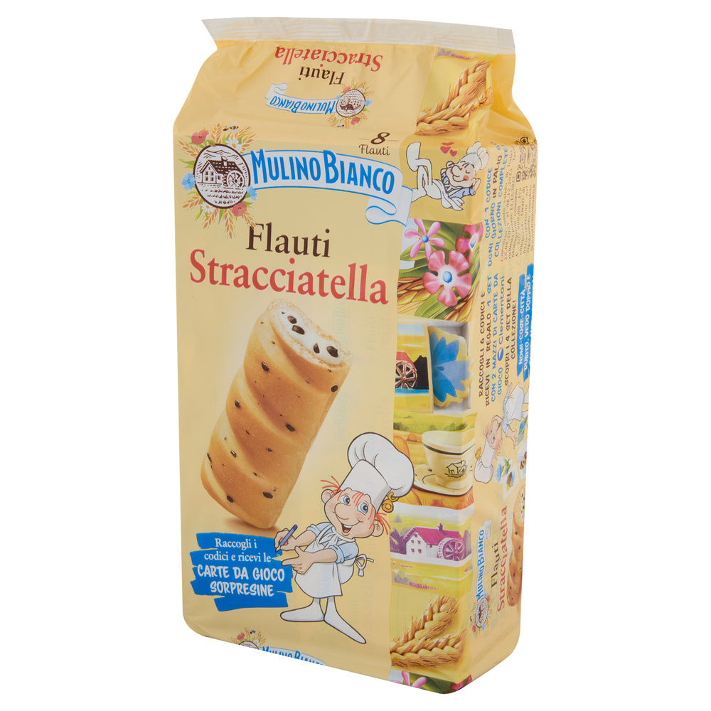 MERENDINE FLAUTI STRACCIATELLA MULINO BIANCO BARILLA INCARTO G 280 - 21