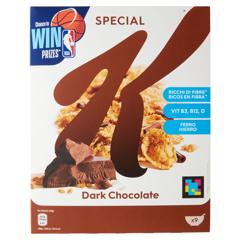 CEREALI CIOCCOLATO FONDENTE  KELLOGG'S SPECIAL K SCATOLA G 290 - 0