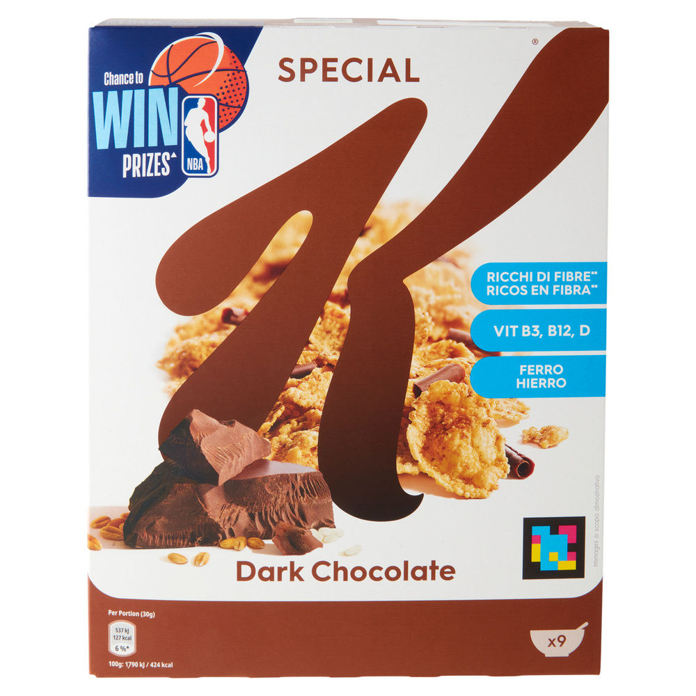 CEREALI CIOCCOLATO FONDENTE  KELLOGG'S SPECIAL K SCATOLA G 290 - 10