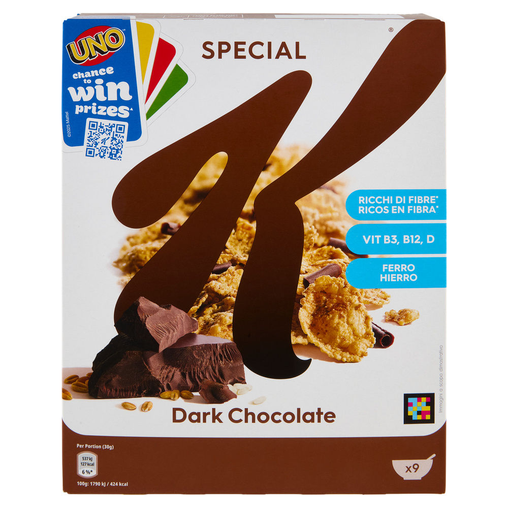 CEREALI CIOCCOLATO FONDENTE  KELLOGG'S SPECIAL K SCATOLA G 290 - 17