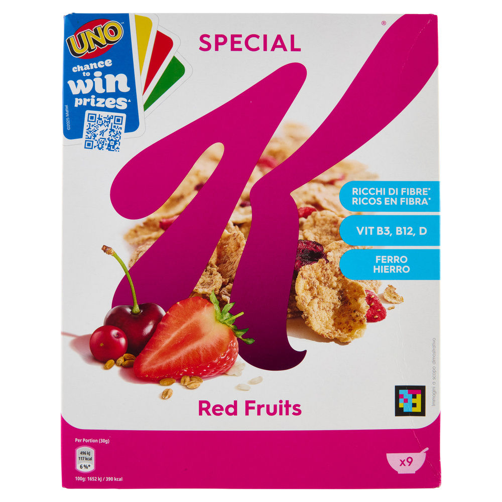 CEREALI  FRUTTI ROSSI KELLOGG'S SPECIAL K  SCATOLA G 290 - 19